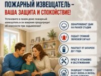 Дымовой извещатель поможет спасти жизнь. Волоколамцам напомнили о мерах пожарной безопасности