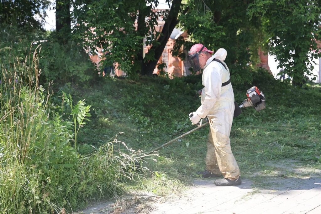 Жители округа помогли привести в порядок территорию у Волоколамского кремля